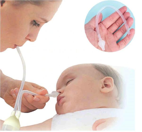 Imagem de Aspirador Nasal Bebe Infantil Recem Nascido Sugador De Catarro E Meleca - 01 Und