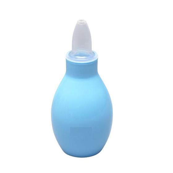 Imagem de Aspirador nasal para bebês de silicone azul