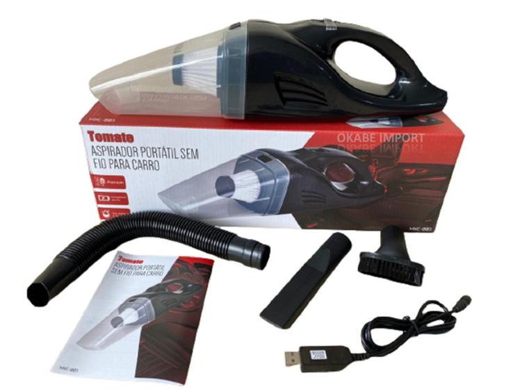 Aspirador Pó Sem Fio Portátil P/ Carro 100w Recarregável Tomate MXC-003 Menor preço em Aspirador Pó Sem Fio Portátil P/ Carro 100w Recarregável Tomate MXC-003