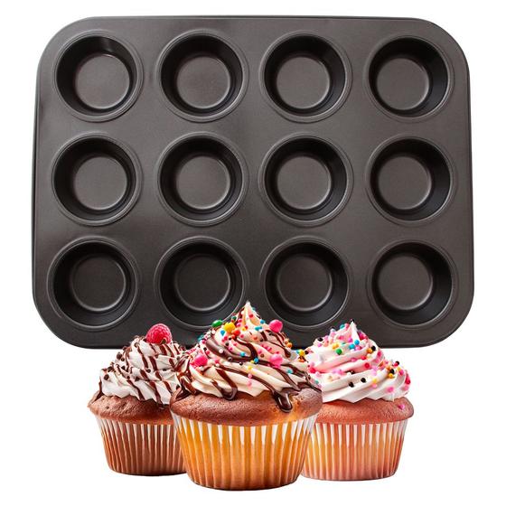 Imagem de Assadeira Cupcake Aço Carbono Grande Empada Petit Gateau