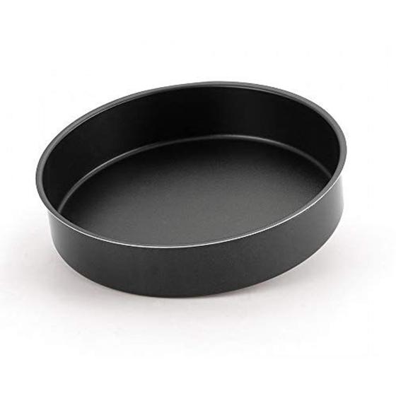 Imagem de Assadeira de aço redondo antiaderente 26x4cm cozinha moderna novidade