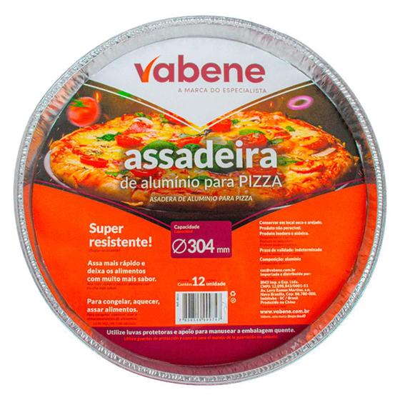 Imagem de Assadeira de Alumínio Para Pizza 34 cm 20 Unidades