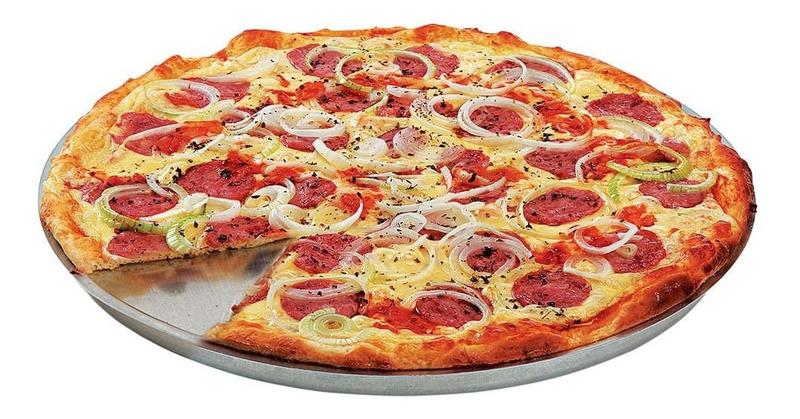 Imagem de Assadeira De Pizza Com Aba Em Alumínio 35x1,5cm - Arnix
