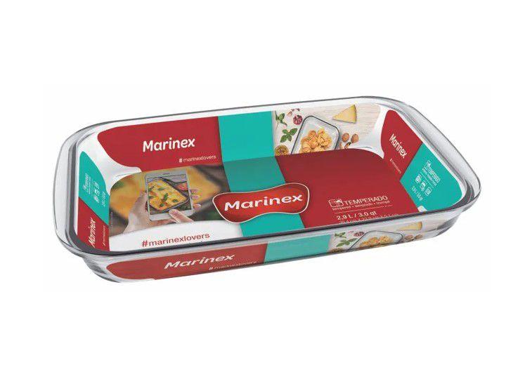 Assadeira De Vidro Retangular Travessa Forma Marinex 2.9 L Menor preço em Assadeira De Vidro Retangular Travessa Forma Marinex 2.9 L