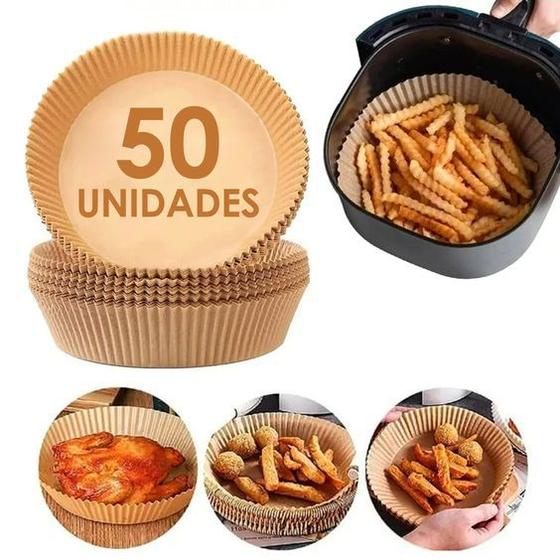 Imagem de Assadeira Descartável Redonda Antiaderente para Airfryer