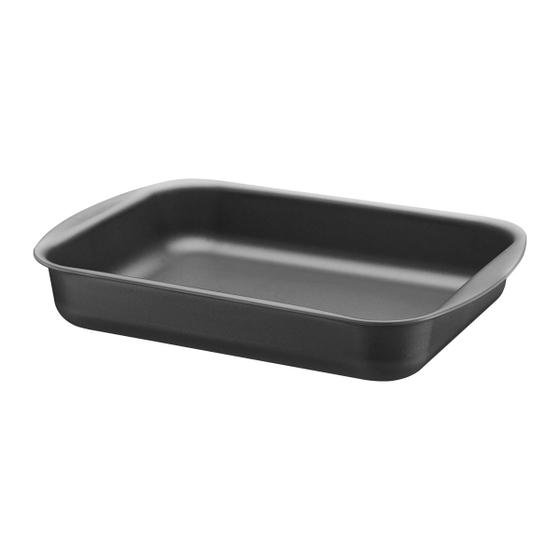 Imagem de Assadeira Funda Tramontina Brasil em Alumínio Antiaderente Starflon Max Grafite 34 cm 4,9 L