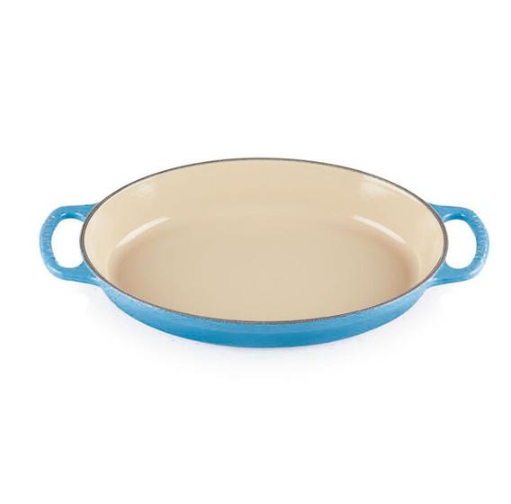 Imagem de Assadeira Oval Ferro 32cm Oficial Le Creuset Azul Marseille