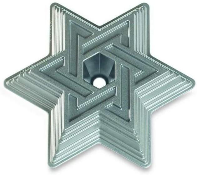 Imagem de Assadeira para bolo Bundt com estampa Star of David - Nordic Ware