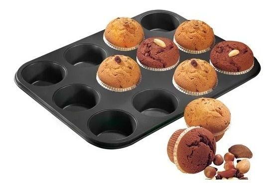 Imagem de Assadeira para cupcake com 12 cavidades - antiaderente