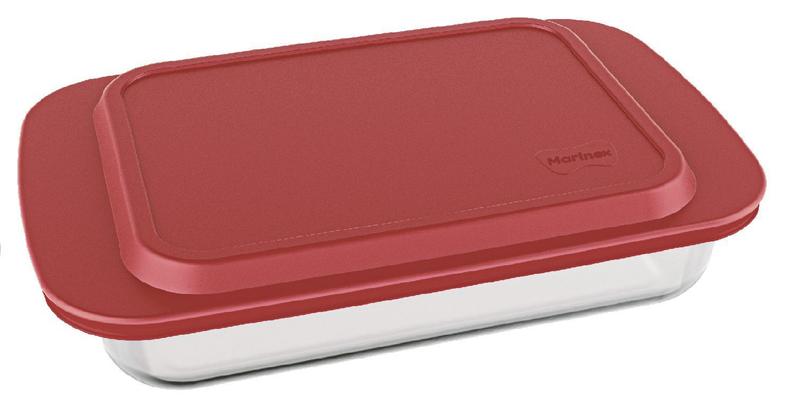 Assadeira ret. gd funda 5,3l c/tampa marinex - nadir Menor preço em Assadeira ret. gd funda 5,3l c/tampa marinex - nadir