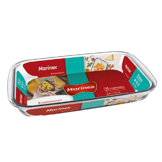 Assadeira Retangular 2,9L Grande Marinex Menor preço em Assadeira Retangular 2,9L Grande Marinex