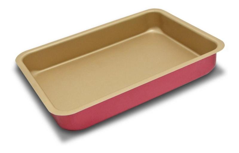 Assadeira Retangular Cereja E Creme Nº 01 - ARNIX