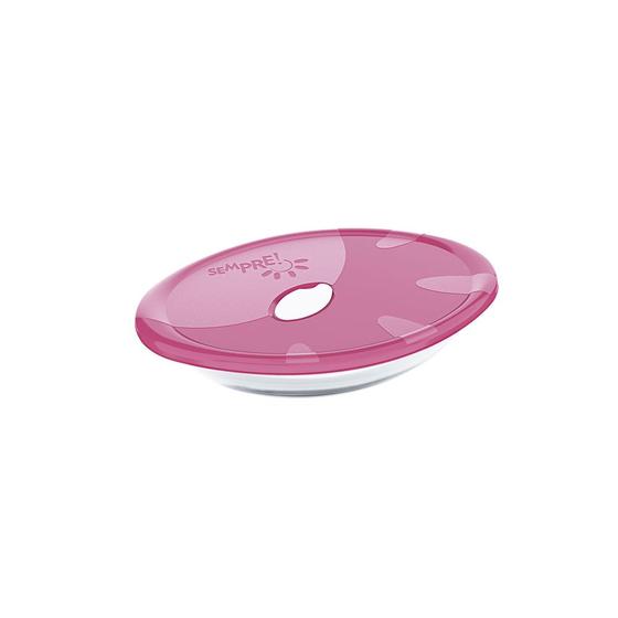 Imagem de Assadeira Sempre Oval Pequena com Tampa Plástica Rosa 1,5L - Marinex