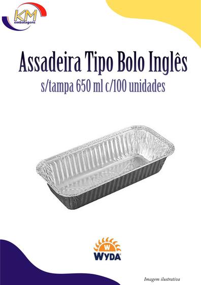 Imagem de Assadeira Tipo Bolo Inglês 650 ml s/tampa c/100 unid - Wyda -  pão, sobremesa, doces, bolos (26)