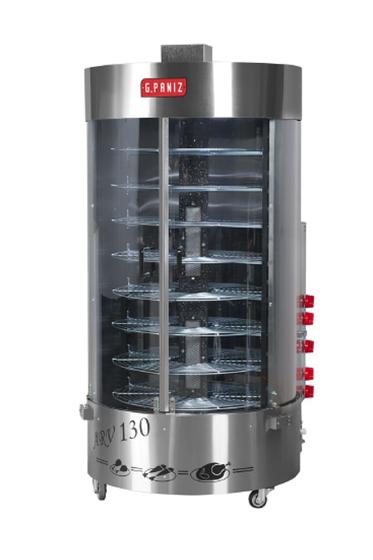 Assador de Frango Rotativo Vertical a Gás ARV130QC G.Paniz - Gpaniz Imagem de Assador de Frango Rotativo Vertical a Gás ARV130QC G.Paniz