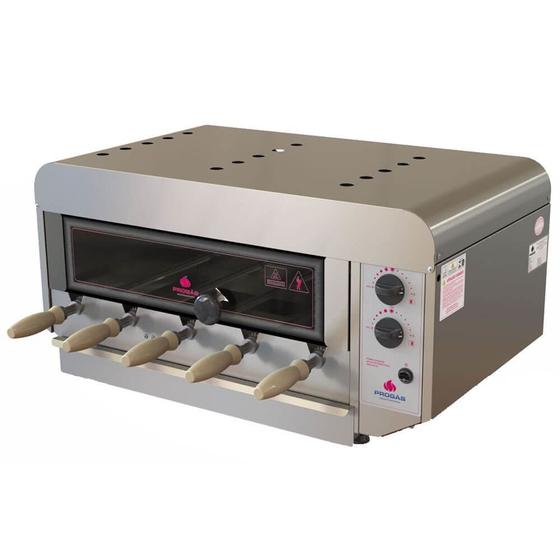 Assador Forno Rotativo A Gás N Style com 5 Espetos Bivolt PRR-050 Menor preço em Assador Forno Rotativo A Gás N Style com 5 Espetos Bivolt PRR-050