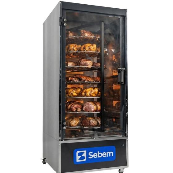 Assador Giratório para Carnes Grill 120 kg - Sebem Imagem de Assador Giratório para Carnes Grill 120 kg - Sebem