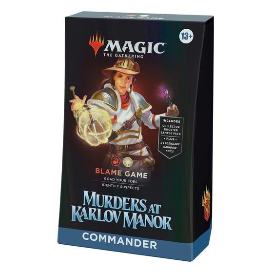 Imagem de Assassinatos do Comandante Deck Magic The Gathering na Mansão Karlov