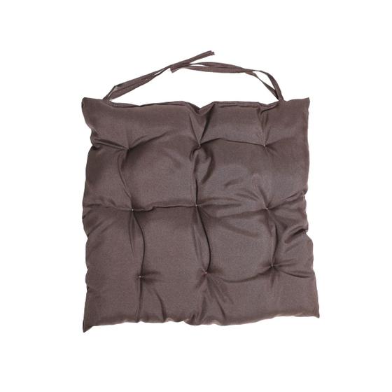 Imagem de Assento Almofada Futon para Cadeira 40x40cm - Marrom