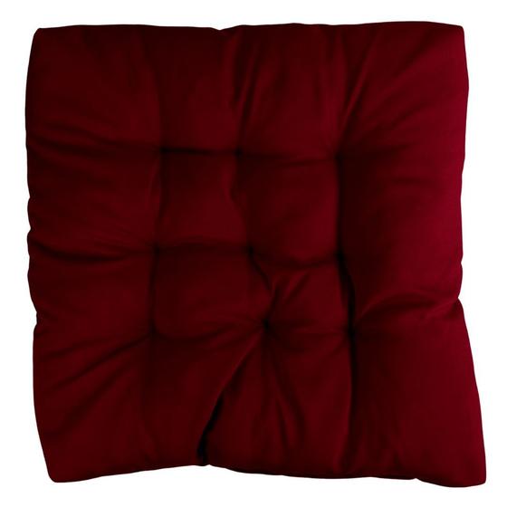 Imagem de Assento Almofada Grande Cheia Cadeira Sofá Poltrona Decorativa Banco Pallet Futon 60x60CM