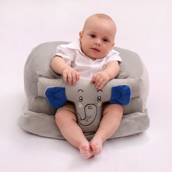 Imagem de Assento De Bebê Cadeirinha Apoio Confortável Infantil Elefante Menino e Menina