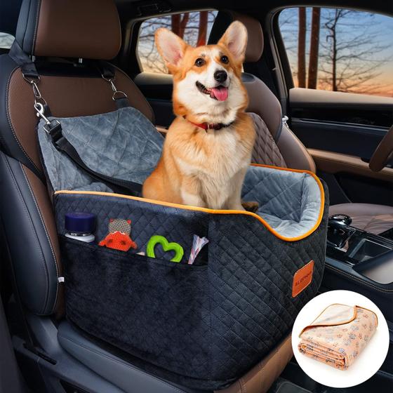 Imagem de Assento de Carro Booster para Cães Pequenos AlfaTok - Com Memory Foam