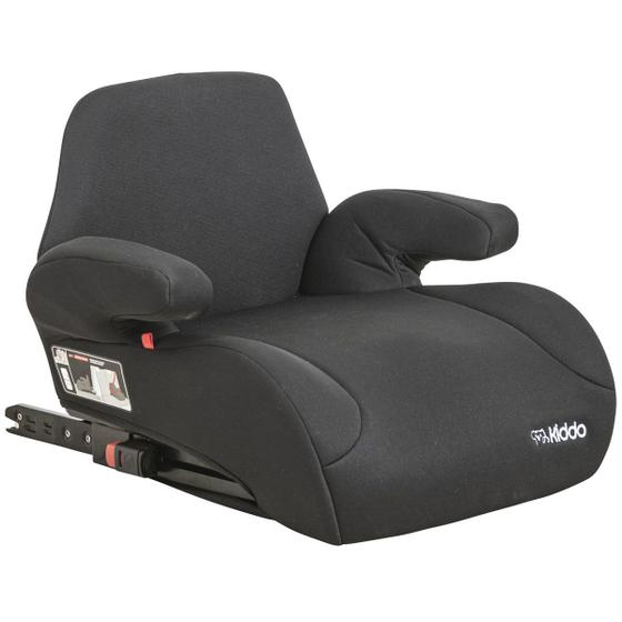 Imagem de Assento de Elevação Infantil para Carro Kiddo Comfort Isofix 15 a 36kg Preto Com Apoio de Braço Booster Auto
