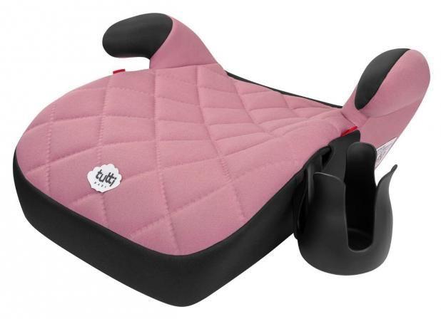 Imagem de Assento De Elevação Rosa Cadeirinha Criança Carro Tutti Baby Seguro Triton Acolchoado Porta Mamadeira