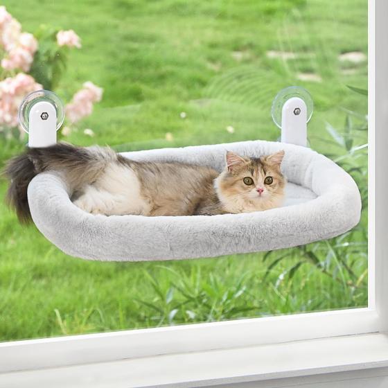 Imagem de Assento de Rede para Gato Zoratoo - Suporte para Janela sem Fio - Para Gatos Grandes