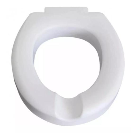Imagem de Assento De Vaso Sanitário Elevado 7,5cm Idosos Deficientes sem tampa