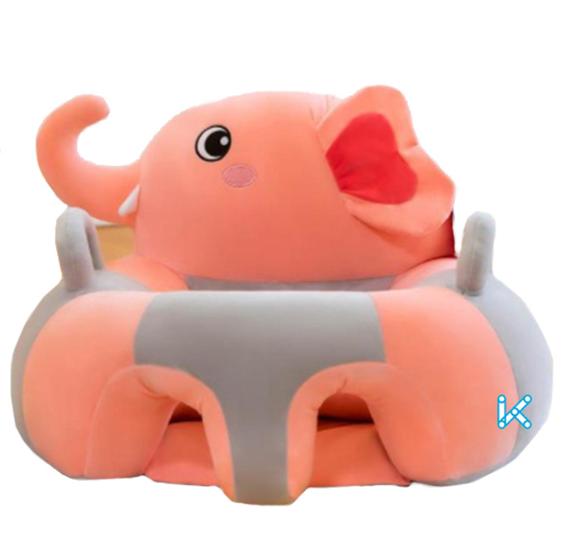 Imagem de Assento Infantil  Almofada Para Bebê Segurança Postura Elefantinho Rosa