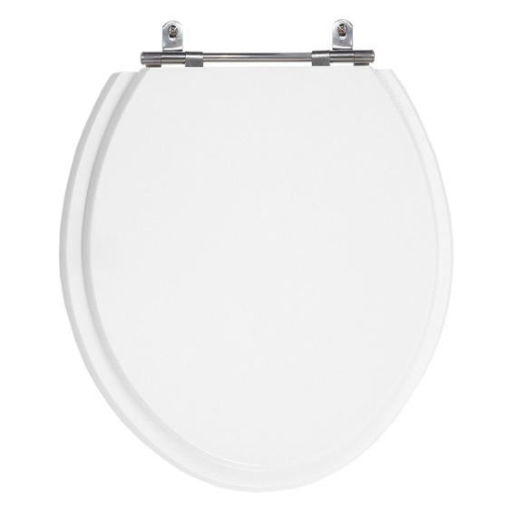 Imagem de Assento Laqueado Ritz Branco Tampa para Vaso Deca em Mdf 1.6Gpf 6lpf