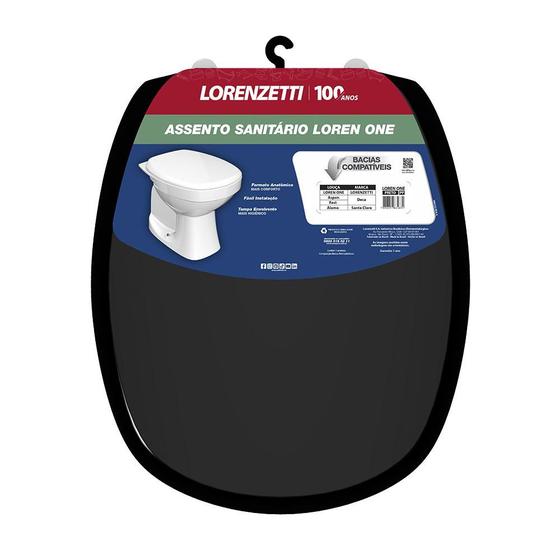 Imagem de Assento Lorenone PP Preto - Lorenzetti