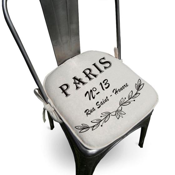 Imagem de Assento Para Cadeira Algodão Paris 40x40cm