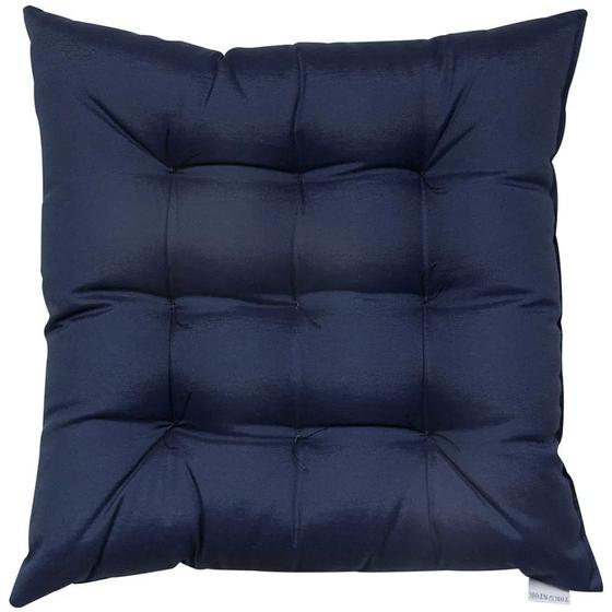 Imagem de Assento Para Cadeira Futon 60x60 Cm  Azul Marinho