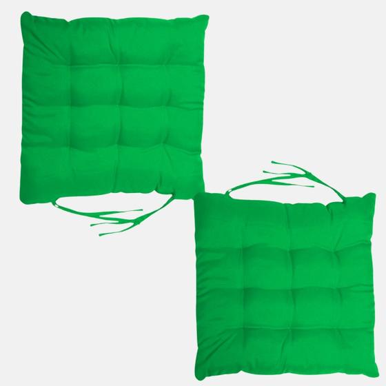 Imagem de Assento Para Cadeira Futton Maio C/Fitas Para Amarrar Em Bancos Banquetas Cadeiras Pallets Sofá 40x40cm Futon Com Diversos Modelos