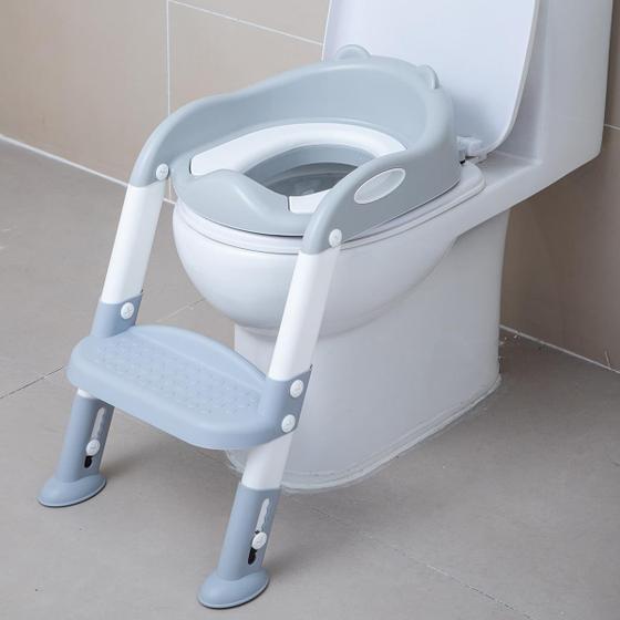 Imagem de Assento para cadeira sanitária Potty Training EGREE dobrável com banquinho