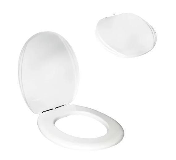 Imagem de Assento Para Vaso Sanitário Oval Slim Confortável - Branco