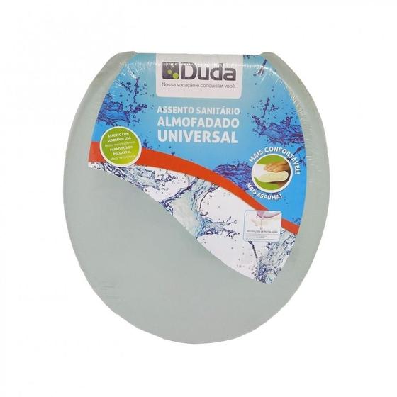 Imagem de Assento Para Vaso Sanitário Universal Cinza Claro Duda