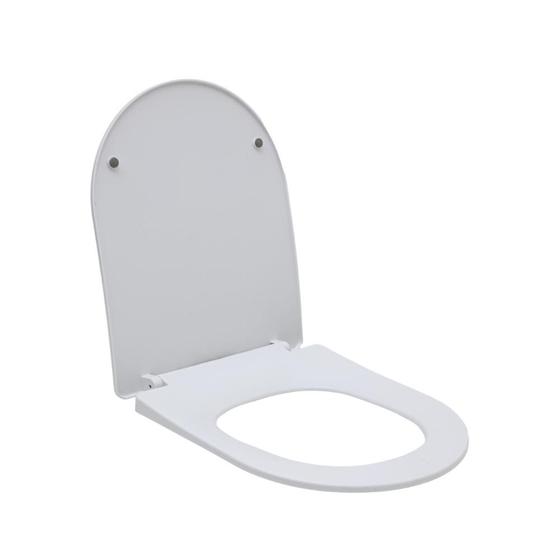 Imagem de Assento Plástico com Soft Close para Vaso Sanitário Amazonita Pingoo.casa - Branco