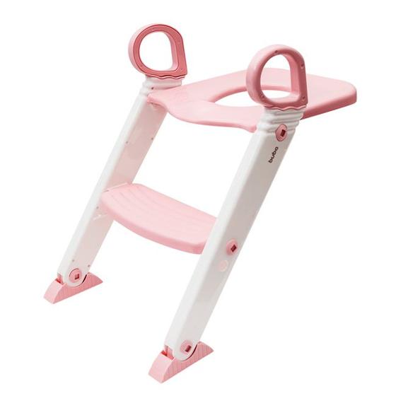 Imagem de Assento Redutor Com Escada Infantil Antiderrapante Com Alças Buba