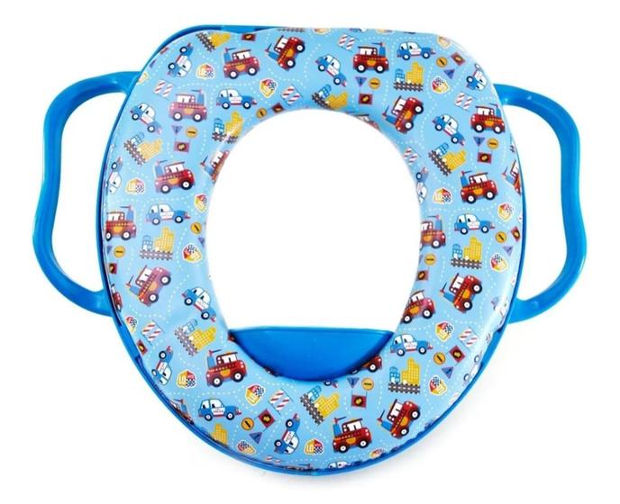 Assento Redutor Infantil Acolchoado Com Alça Azul - Petita Menor preço em Assento Redutor Infantil Acolchoado Com Alça Azul - Petita