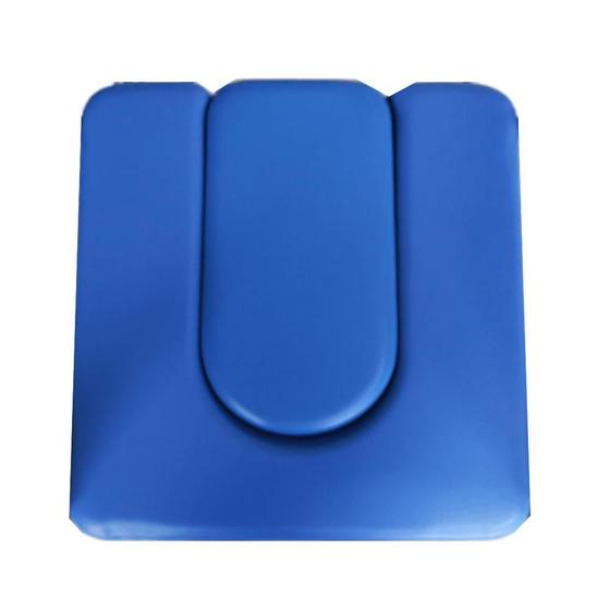 Imagem de Assento Rígido Estofado Azul com Encaixes para Cadeira de Banho D60 - Dellamed