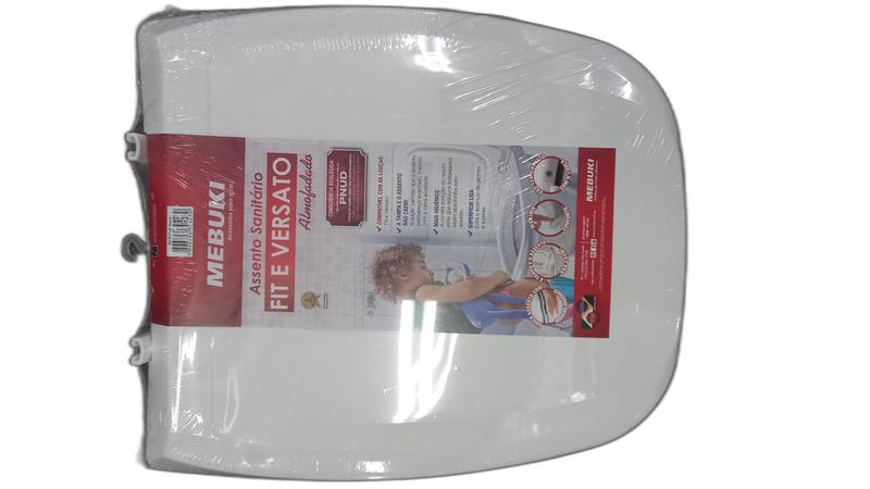 Imagem de Assento Sanitário Almofadado Oval Fit Branco - Mebuki