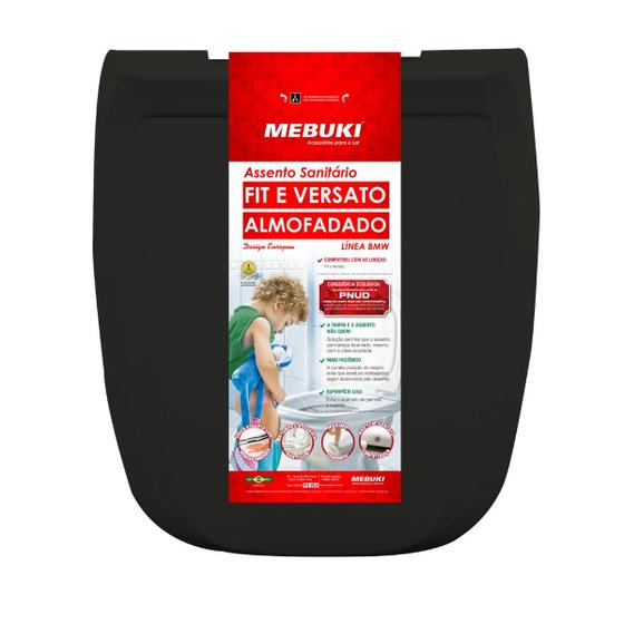 Imagem de Assento Sanitário Almofadado Retangular Versa Max Para Vaso Agnes T 1.6gpf 6.0lpf