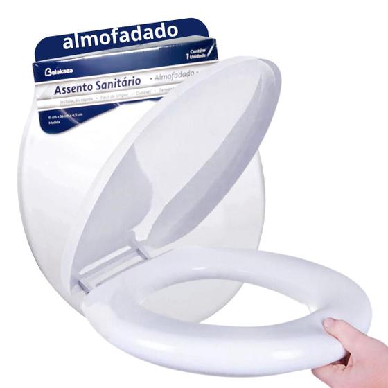 Assento Sanitário Almofadado Tampa Privada Universal Confortável Menor preço em Assento Sanitário Almofadado Tampa Privada Universal Confortável