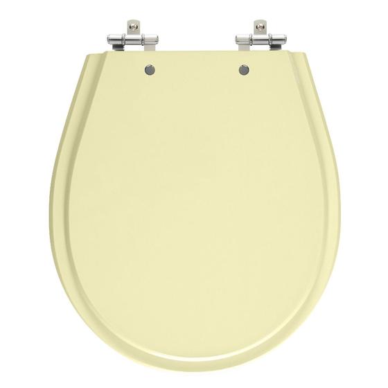 Imagem de Assento Sanitário Avalon Bone (Bege Claro) Tampa para Vaso Ideal Standard de Madeira Laqueada