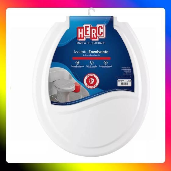 Imagem de Assento Sanitário Branco Oval Envolvente Ideale Tamanho Universal Branco