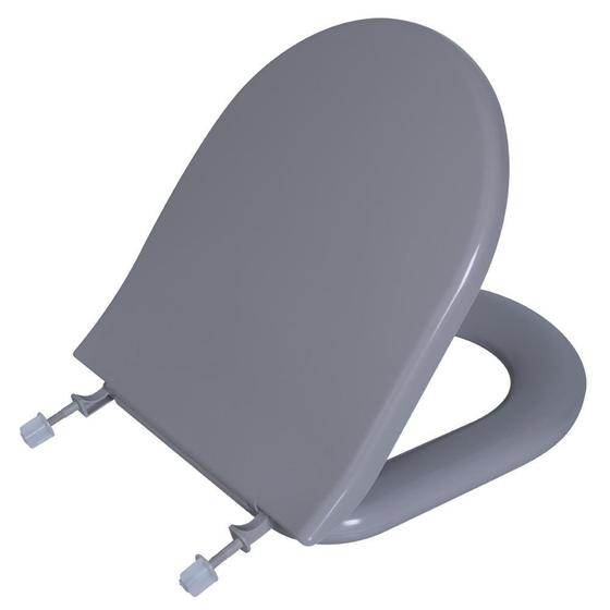 Assento Sanitário Calypso Cinza Platina Almofadado Astra Menor preço em Assento Sanitário Calypso Cinza Platina Almofadado Astra