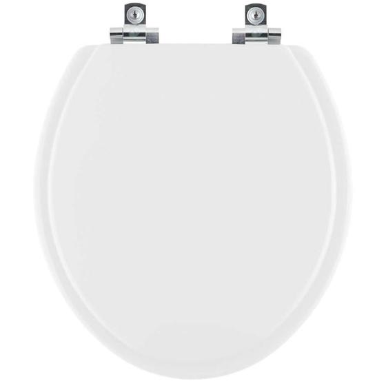 Imagem de Assento Sanitário com Amortecedor Contemporary Branco para vaso Hervy